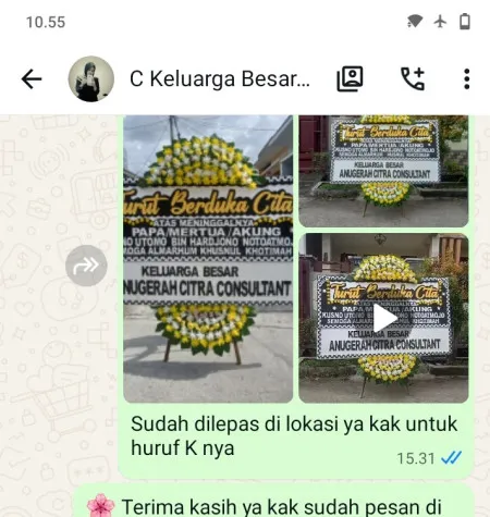 Pengiriman Papan Bunga Duka Cempaka Putih Barat