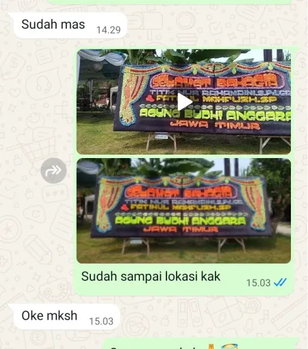 Pengiriman Papan Bunga Cempaka Putih Barat